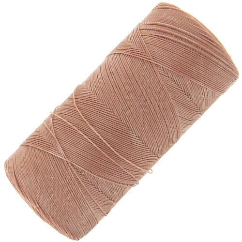 Linhasita waxed thread spool for micro macramé 0.35 mm - Sable (214) x448m