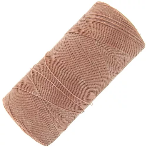 Linhasita waxed thread spool for micro macramé 0.35 mm - Sable (214) x448m