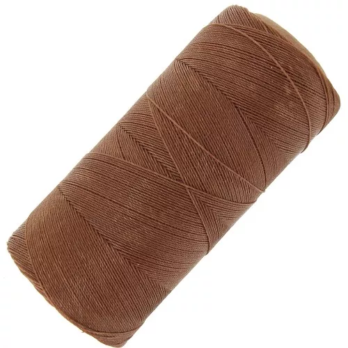Linhasita waxed thread spool for micro macramé 0.35 mm - Wood (21) x448m