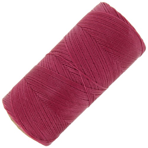 Linhasita waxed thread spool for micro macramé 0.35 mm - Raspberry (235) x448m