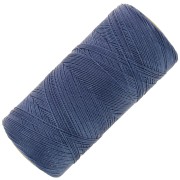 Linhasita waxed thread spool for micro macramé 0.35mm Dark Jean Blue (275) x448m|raw }}