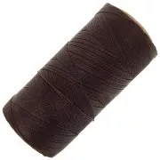 Linhasita waxed thread spool for micro macramé 0.35 mm - Brown (259) x448m