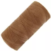 Linhasita waxed thread spool for micro macramé 0.35 mm - Old Gold (604) x448m