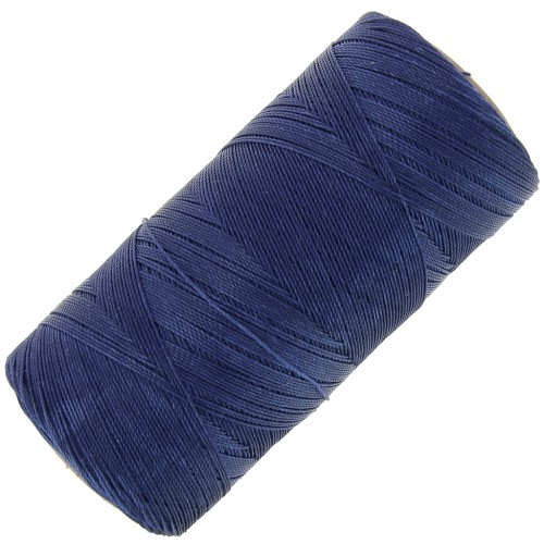 Linhasita waxed thread spool for micro macramé 0.35 mm - Navy Blue (70) x448m