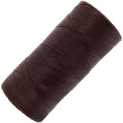 0,35mm Linhasita waxed thread spool - micro macramé - Chocolate Brown (29) x448 m