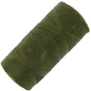 Linhasita waxed thread spool for micro macramé 0.35 mm - Olive Green (88) x448m|raw }}