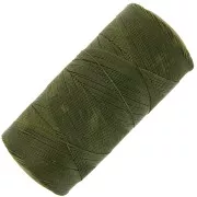 Linhasita waxed thread spool for micro macramé 0.35 mm - Olive Green (88) x448m