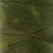 Linhasita waxed thread spool for micro macramé 0.35 mm - Olive Green (88) x448m
