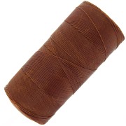 Linhasita waxed thread spool for micro macramé 0.35 mm - Brown (631) x448m