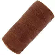 Linhasita waxed thread spool for micro macramé 0.35 mm - Brown (631) x448m