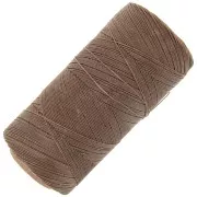 Linhasita waxed thread spool for micro macramé 0.35 mm - Café au lait (612) x448m