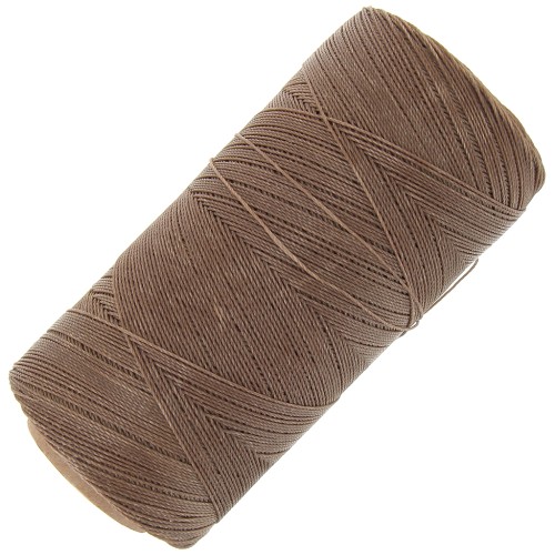 Linhasita waxed thread spool for micro macramé 0.35 mm - Café au lait (612) x448m