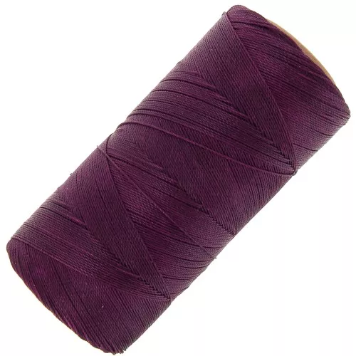 Linhasita waxed thread spool for micro macramé 0.35 mm - Cherry Black (630) x448m