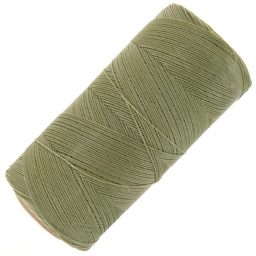0,35mm Linhasita waxed thread spool - micro macramé - Military Green (90) x448 m