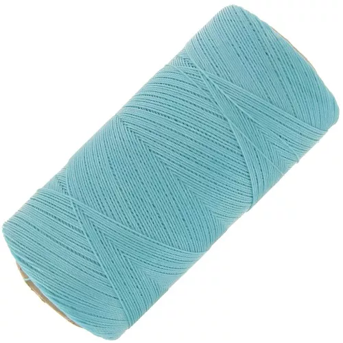 Linhasita waxed thread spool for micro macramé 0.35 mm - Baby Blue (398) x448m