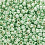 Toho seed beads 8/0 TO8RPF570 - PF Galvanized Mint Green x8g