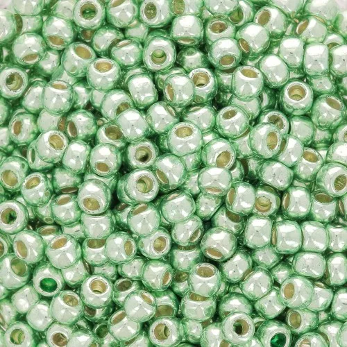 Toho seed beads 8/0 TO8RPF570 - PF Galvanized Mint Green x8g
