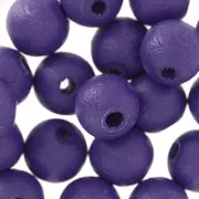 Wooden round beads 8mm Purple x20