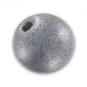 Wooden round beads 8mm Silver tone x20