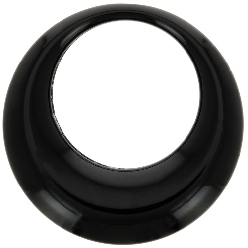 44mm Opaque resin hollow circle pendant - Black x1