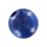 Wooden round beads 6mm blue x25|raw }}