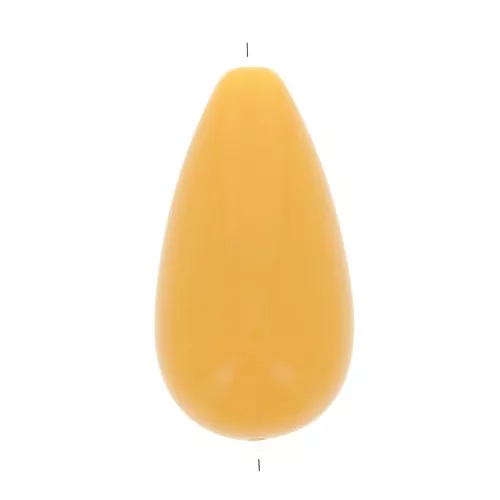 26x14mm Pear-shape resin bead - Sunflower x1