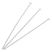 30x0.5mm 925 Sterling Silver Head pins x10