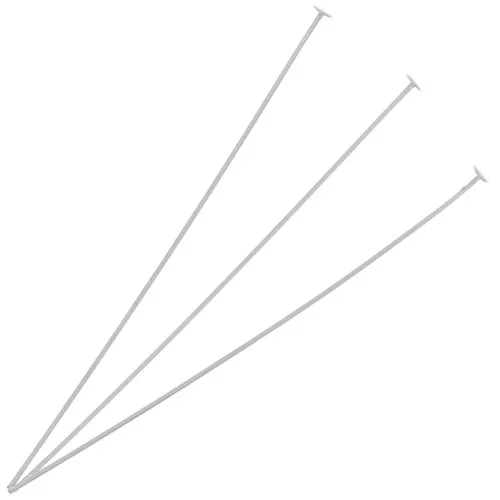 50x0.5mm 925 Sterling Silver Head pins x10