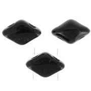 6x4mm Mini Gemduo 2-hole Glass beads - Jet x5g