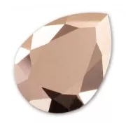 PureCrystal 4320 Pear Fancy Stone 14x10mm Crystal Rose Gold