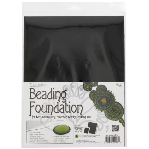 28x22cm - Felt embroidery sheet - Black x1