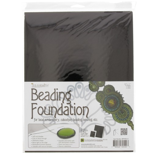 28x22cm - Felt embroidery sheets - White - Black x4