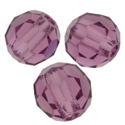 4mm Preciosa Crystal Round Faceted beads - Amethyst x20