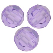 4mm Preciosa Crystal Round Faceted beads - Purple x20