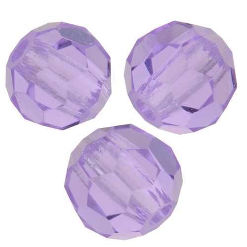 4mm Preciosa Crystal Round Faceted beads - Purple x20