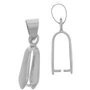 25mm Loop bail - Rhodium Tone x1