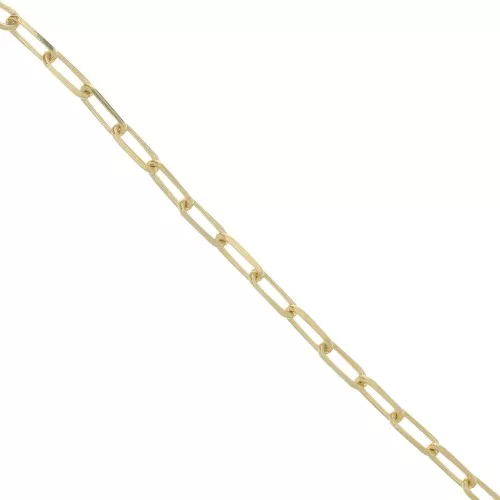 4.4mm Rectangle mesh Chain - 3 microns Gold plated x20cm