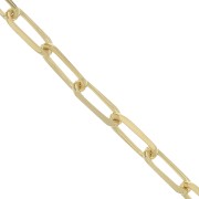 4.4mm Rectangle mesh Chain - 3 microns Gold plated x20cm