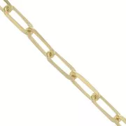 4.4mm Rectangle mesh Chain - 3 microns Gold plated x20cm