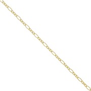 3.4mm Fancy mesh chain - 3 micron gold plated chain (1x3) x50 cm|raw }}