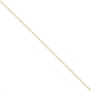 1.95mm Oval cable mesh chain - 3 microns Gold plated x50cm|raw }}