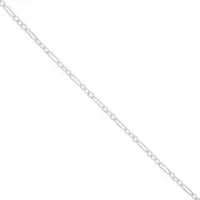 2.5mm 925 Sterling Silver Fancy Chain (1x3) x50cm