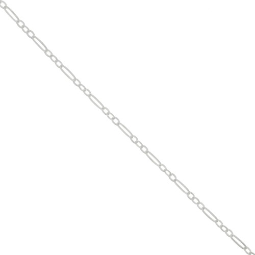2.5mm 925 Sterling Silver Fancy Chain (1x3) x50cm