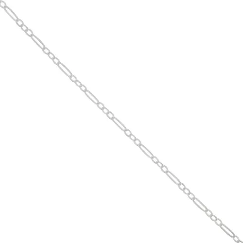 2.5mm 925 Sterling Silver Fancy Chain (1x3) x50cm