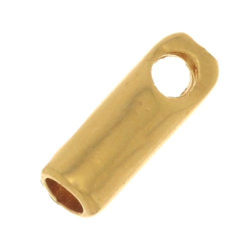1.2mm Cord ends - 3 Micron Gold Plated x4