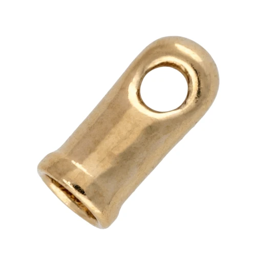 1.2mm Cord ends - 3 Micron Gold Plated x4