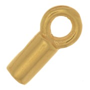 1.6mm Cord ends - 3 Micron Gold Plated x4