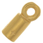 2.5mm Cord ends - 3 microns Gold plated x1