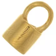 4mm Cord End - 3 Micron Gold Plated x1