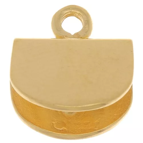 10.5x10mm Half moon clamp terminator - 3 microns Gold plated x1